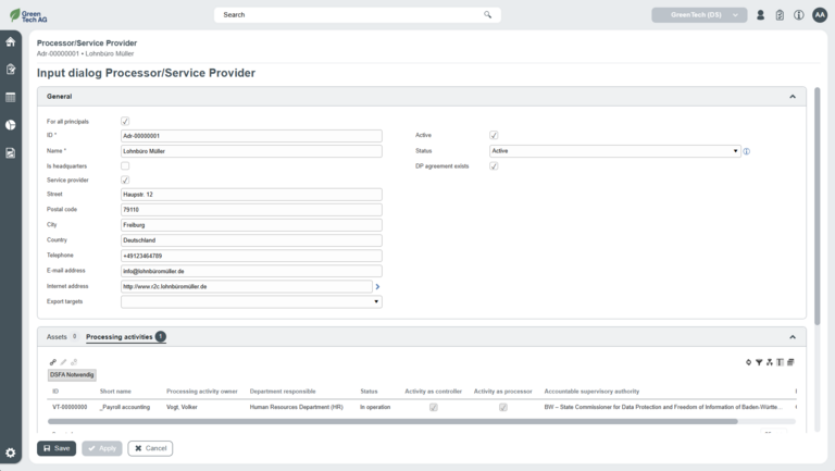 Input dialog processor